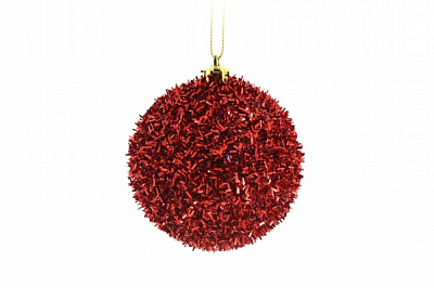 Шар новогодний Пушистик 8 см 