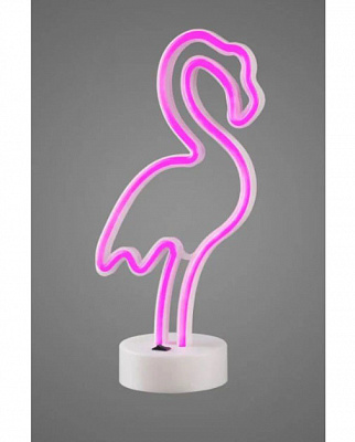 Настольная лампа Luna Neo Фламинго 1x1,7 Вт без цоколя розовый