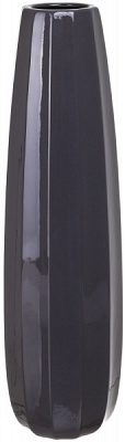 Ваза керамическая черный Берген 16,5х58 см
