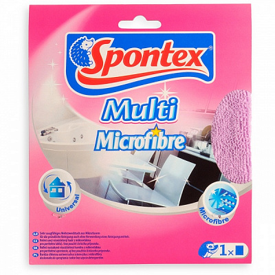 Салфетка универсальная SPONTEX Multi микрофибра 32х32 см 1 шт./уп. / в ассортименте