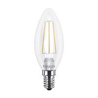 Лампа LED Maxus Sakura C37 FM-C 4 Вт 3000K E14 FIL тепле світло