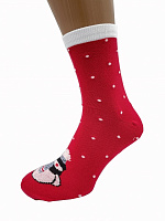 Носки женские Cool Socks Снеговик 1792 р. 25-27 красный 