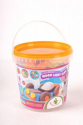 Набор пластилина OKTO легкого магического прыгающего 1,2 л 3 ТМ Moon Light Clay 70003