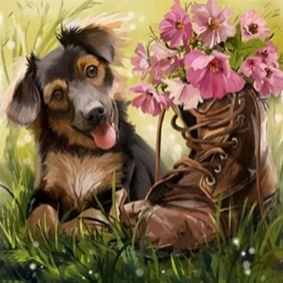 Набор для творчества со стразами на подрамнике Замечательная находка 30x30 см Діамантові ручки 