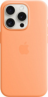 Чехол Apple Silicone Case with MagSafe для Apple iPhone 15 Pro orange sorbet (MT1H3ZM/A)