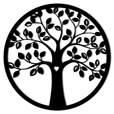 Панно PN210 дерево 56x56 см коричневый 