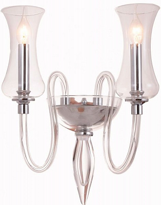Бра Victoria Lighting 2x40 Вт E14 прозрачный Capella 