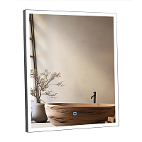 Зеркало со встроенной подсветкой Aqua Rodos Luce black 60х70 sensor