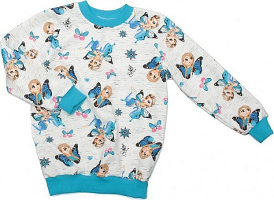 Свитшот Моя планета СВ 400 р.110 бирюзовый 