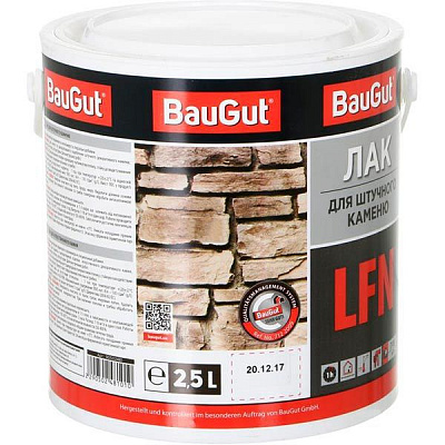 Лак для штучного каменю LFN BauGut напівмат 2,5 л прозорий