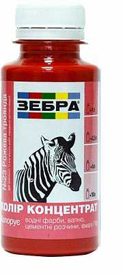 Колорант ZEBRA концентрат №23 розовая роза 100 мл