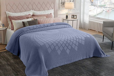 Покрывало Alcoutim 230x270 см La Nuit сизый 