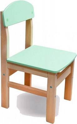 Стульчик для детей Yuliana Woody лак с салатовой сидушкой 12003101