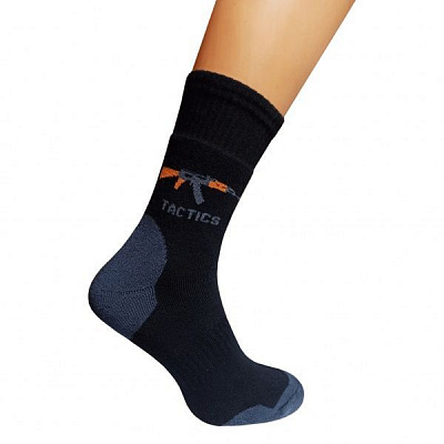 Носки мужские треккинговые махровые Tactics черные р.29