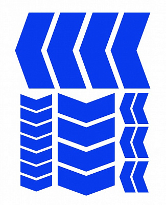 Світловідбивна наліпка LOOM Стрілки LM-10062-blue для твердих поверхонь