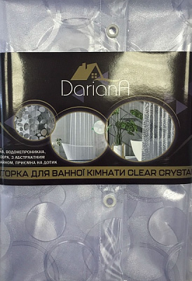 Шторка для ванни Dariana Печворк 137х200 см