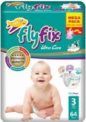 Підгузки Fly Fix 3 Midi 4-9 кг 64 шт.