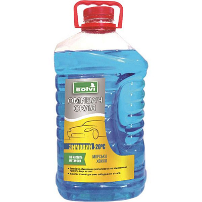 Омыватель стекла SOLVI морская волна зима -20°С 4л 