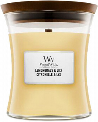 Свеча ароматическая Woodwick Mini Lemongrass & Lily 85г 