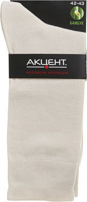 Шкарпетки Акцент Бамбук р. 42-43 кремовий