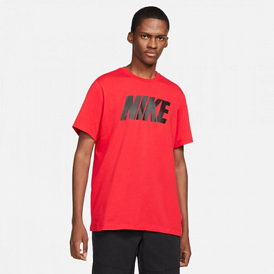 Футболка Nike M NSW TEE ICON BLOCK DC5092-657 р.XL червоний