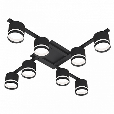 Люстра потолочная Hopfen STARK SKJOLD-GX-8S BK 8xGX53 черный