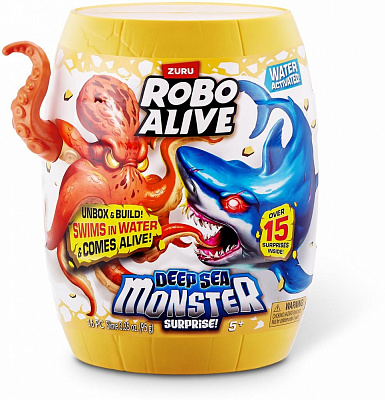 Интерактивный игровой набор Pets & Robo Alive Глубоководный сюрприз Большая белая акула 71155B