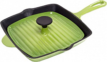 Сковорода-гриль 26x26 см зелена Mario Batali