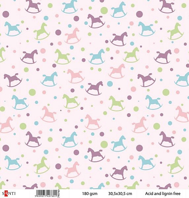 Бумага для скрапбукинга №12 5 шт. 30,5x30,5 см 180 г/м² разноцветный 