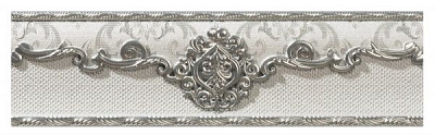 Плитка El Molino Poem Cenefa Plata Perla 7x25