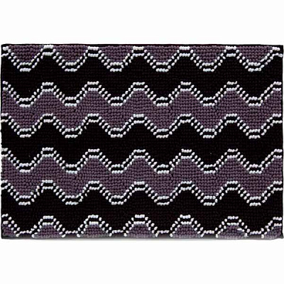 Коврик для ванной комнаты Dariana Волна, 55х80 см, графит