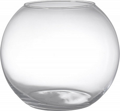 Ваза стеклянная Аквариум h 22 см 220 см прозрачная 