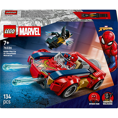 Конструктор LEGO Super Heroes Marvel Автомобиль Человека-паука vs. Отравленный Росомаха 76336