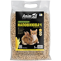 Наповнювач для кліток і лотків AnimAll кукурудзяний 3 кг