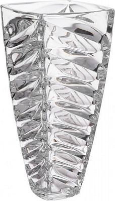 Ваза стеклянная прозрачная Florale 28 см Bohemia