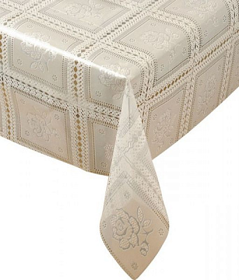 Скатерть B023TM Квадрат 135x100 см белый Даріана 