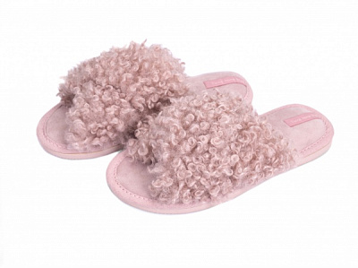 Тапки домашние Twins HS-LUX меховые р.36-37 розовый Lari 
