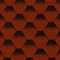 Бітумна черепиця MATIZOL® RESIDENCE сота червоний відтінений 3 кв.м