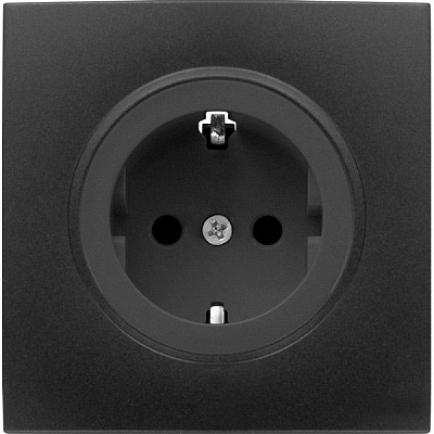 Панель розетки HausMark Bela чорний SNG-SCP.RD20MG1WG-BK