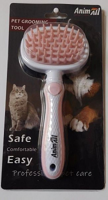 Расческа AnimAll Groom розовая MG9705