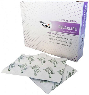 Таблетки для кошек и собак AnimAll FitoLine Релакслайф 60 шт.