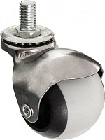 Ролик мебельный Longway поворотный с резьбой М10 d50 мм 
