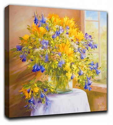 Репродукция Flowers13 80x80 см RozenfeldArt 