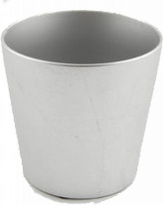 Вазон керамический D&M DEPOT Basic D17 круглый серебряный (AAB1104MSI) 