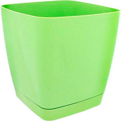 Вазон пластиковий Form Plastic Тоскана Квадро-15 квадратний 2,5л салатовий (0732-007)