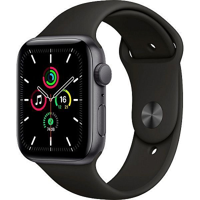 Смарт-годинник Apple Watch SE GPS 44 mm Space Grey Aluminium Case with Black Sport Band(MYDT2UL/A)