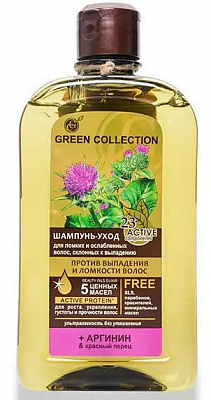 Шампунь Green Collection Проти випадіння та ламкості волосся 500 мл