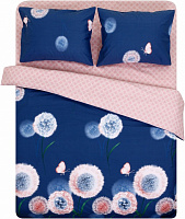Комплект постельного белья Home Dandelions 2 темно-синий La Nuit 