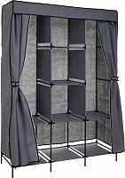 Тканинна шафа London 1720х1280х450 мм сірий із чорним 