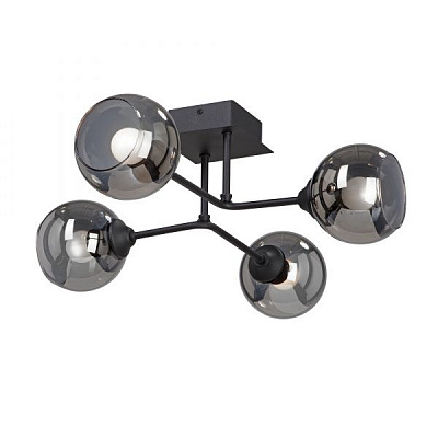 Люстра потолочная Vitaluce 4x40 Вт E27 черный V4795-1/4PL 